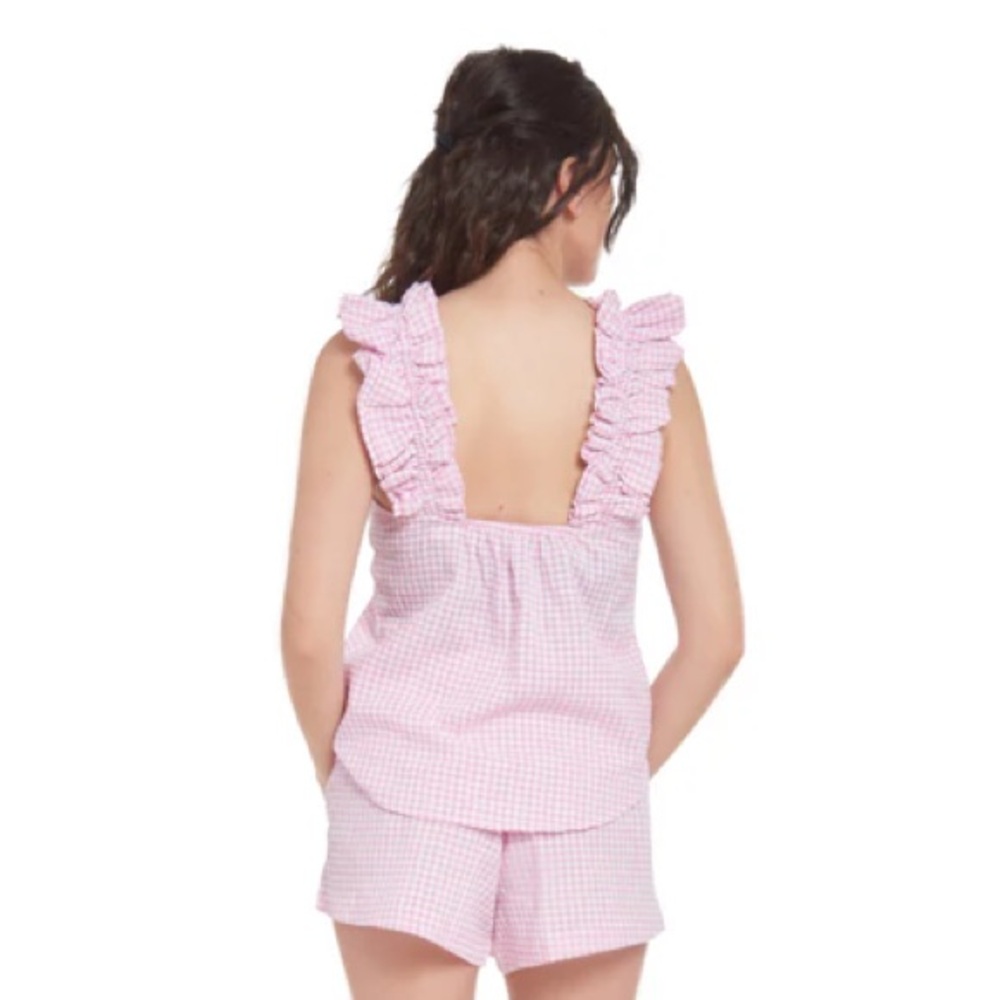CAROLINE RUFFLE SLEEVELESS TOP - Picture 3 of 7